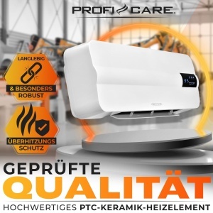 Heizlufter electric ProfiCare PC HL 3116, 2000W, pentru spatii de pana la 60 m - Img 2
