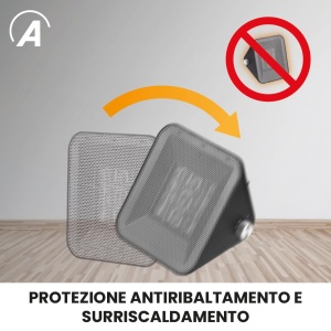 Heizlufter Keramic ARDES AR4P21B 1500 W - Design Vintage, Compact, Silentios - Img 4