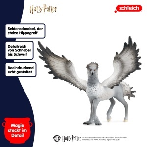 Hippogrif Seidenschnabel Schleich 30 x 16 x 12 cm Culoare gri-negru - Img 3