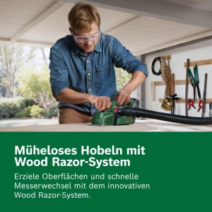 Hobel electric Bosch PHO 18V-20, 18V, compact, cu sistem de schimbare rapida a cutitelor - Img 4