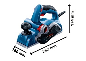 Hobel electric Bosch Professional GHO 20-82, 700 W, ergonomic, pentru dreptaci si stangaci - Img 6