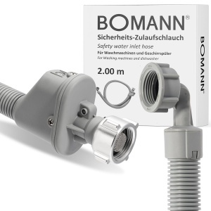 Hose pentru spalator si masina de spalat Bomann Aquastop, 2m, 34 inch, cu sistem de oprire a apei - Img 8