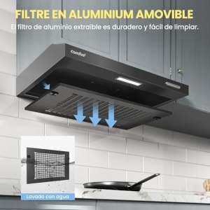 Hota Comfee SLIF17B-60 60 cm LED Negru Putere 200 m3h - Img 4