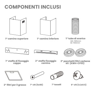 Hota de bucatarie COMFEE TSHM77SS-60, 60 cm, 650 mh, inox - Img 8