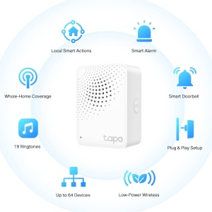 Hub Smart Tapo H100 Conectivitate 64 Dispozitive 19 Tonuri Alerta Inteligenta - Img 2