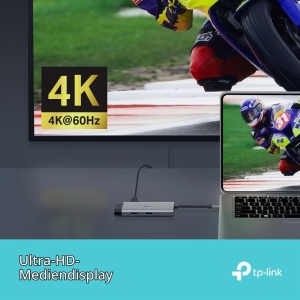 Hub USB-C TP-Link UH6120C, 6 in 1, 4K 60Hz HDMI, 100W PD - Img 3
