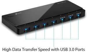 Hub USB TP-Link UH700, 7 porturi, USB 3.0, alimentare, incarcare rapida - Img 2