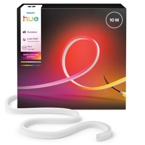 Hue Neon Outdoor Lightstrip 10m LED Multicolor 1100lm Control App si Voce