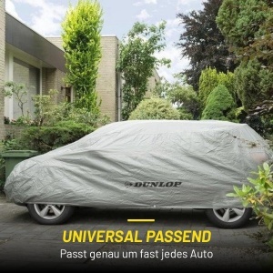 Husa Auto Dunlop XL - Protectie Universala - 534 x 178 x 120 cm - Waterproof - Gri - Img 6