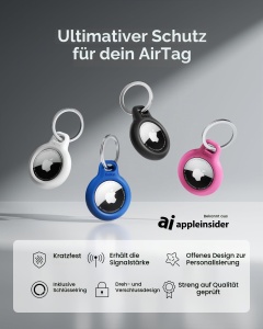Husa Belkin AirTag cu breloc, set 4 bucati, negru - Img 2
