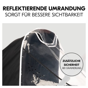 Husa de ploaie universala hauck pentru babywannen, transparenta, cu ventilatie - Img 4
