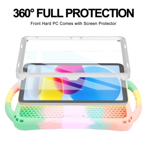 Husa pentru iPad TOPESCT A16 11. 10. Generatie, Silikon, Cu Display Protectie, Culoare Distractiva - Img 4