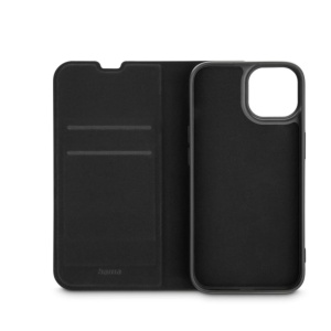 Husa pentru iPhone 14 Hama, neagra, cu suport, doua carduri, anti-fingerprint - Img 4
