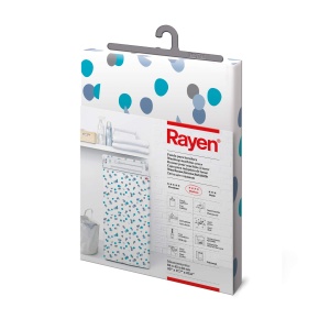 Husa pentru masina de spalat Rayen Protectie impermeabila Alb-Albastru 84x45x65 cm - Img 4