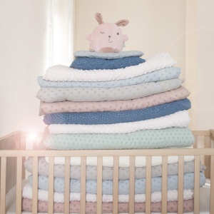 Husa pentru salteluta de infasat roba Frosty Almond 85x75 cm bumbac organic certificare GOTS culoare bej - Img 5