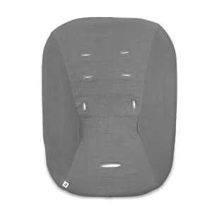 Husa pentru scaunul de masa hauck Highchair Bouncer Eco, 100 bumbac, gri inchis