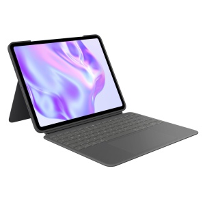 Husa Tastatura Logitech Combo Touch pentru iPad Pro 13, cu Trackpad, Iluminare, Negru