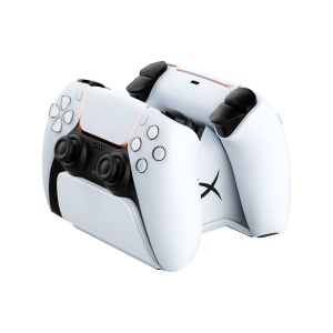 HyperX ChargePlay Duo - Statie de incarcare pentru controler wireless Playstation 5 DualSense, baza ponderata si andocare securizata, design compact, cablu USB-C inclus