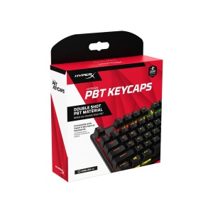 HyperX PBT Keycaps Set complet 104 taste Double Shot Material PBT Layout US Negru