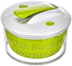 Ibili Salatschleuder 24 cm Inox AlbVerdeArgintiu Functie Pedala