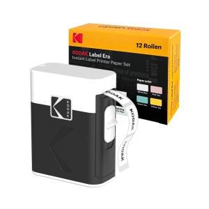 Imprimanta de Etichete Kodak Label ERA, Alb, Compacta, Cu 12 Role Etichete