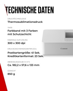 Imprimanta foto Canon SELPHY CP1500 cu WLAN si set hartie - Img 8