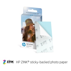 Imprimanta instantanee HP Sprocket 2x3" pentru smartphone-uri - Imprimanta color portabila, wireless - Hartie foto zincata cu suport adeziv - Imprimati de pe dispozitive iOS si Android compatibile prin aplicatia Bluetooth - Luna Pearl - Img 5