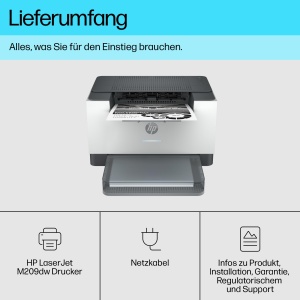 Imprimanta laser HP LaserJet M209dw monocrom Wi-Fi dual-band imprimare fata-verso - Img 5
