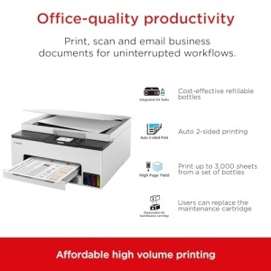 Imprimanta multifunctionala Canon MAXIFY GX1050, MegaTank, wireless, duplex automat - Img 2