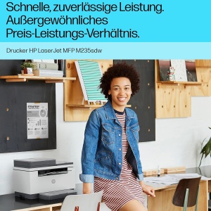 Imprimanta multifunctionala HP LaserJet MFP M235sdw, alb-negru, Wi-Fi dual-band - Img 8
