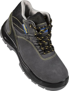 Incaltaminte de protectie Goodyear S1P din velur, neagra si gri, marimea 37 - Img 4