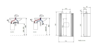Incalzitor de apa electronic compact instantaneu AEG DDLE Kompakt FB 11/13 kW cu telecomanda pentru bucatarie, Fabricat in Germania, conexiune fixa 400 V, compatibil solar, montare sub chiuveta, testat VDE,230769 - Img 5