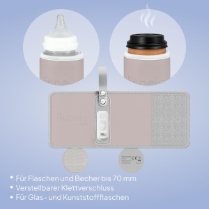 Incalzitor portabil pentru biberoane LIONELO Thermup Go, USB-C, 5 temperaturi - Img 4