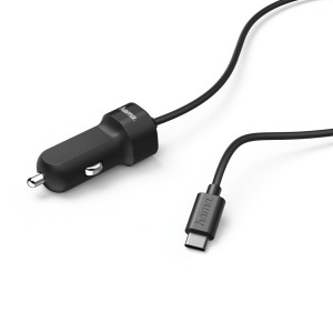 Incarcator auto Hama USB Type-C 3A, Negru - Img 2