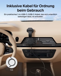 Incarcator auto wireless Belkin, 15W, compatibil MagSafe, negru - Img 6