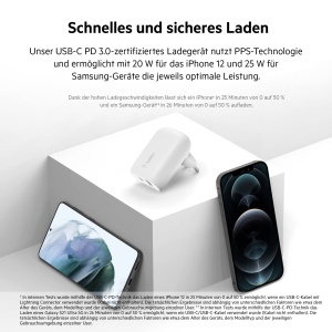 Incarcator Belkin USB-C PPS PD, 37 W, 2 porturi, pentru iPhone si Samsung - Img 2