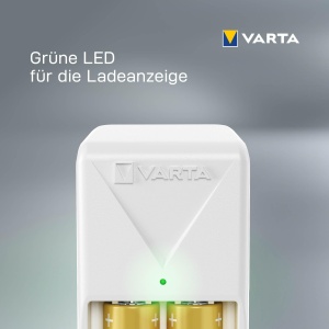 Incarcator mini VARTA pentru 2 baterii AAAAA, design compact, LED indicator - Img 5