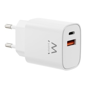 Incarcator rapid Ewent EW1326, 30W, USB-C Power Delivery, USB-A QC3.0