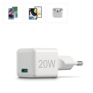 Incarcator rapid Hama 20W USB-C, alb, compact, ideal pentru iPhone - Img 5