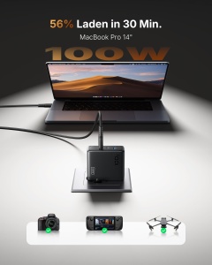Incarcator USB C INIU 100W, 3-Port, Compact, cu Cablu Inclus - Img 3