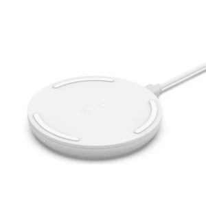 Incarcator wireless Belkin BoostCharge, 10W, alb, Qi-certificat