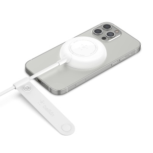 Incarcator wireless Belkin MagSafe, 2m, pentru iPhone 141312, alb - Img 4