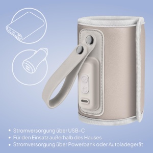 Incubator portabil LIONELO Thermup Go, incalzitor biberon USB-C, 5 temperaturi - Img 5