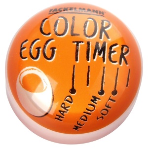 Indicator de gatit oua Fackelmann, OrangeAlbNegru, 4,5 x 3,1 cm