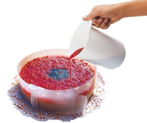 Inel pentru torturi Zenker, ajustabil 15-30 cm, transparent, 1 bucata - Img 2