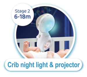 Infantino 3-in-1 Projektor Musik-Mobile Gri Functie Lumina si Sunete Naturale - Img 7