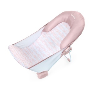 Ingenuity FoldAway Baby Badesitz 2 Pozitii Roz 0-6 Luni Compact Pliabil