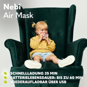 Inhalator LIONELO Nebi Air Mask, 6 ml, pentru copii si adulti - Img 6