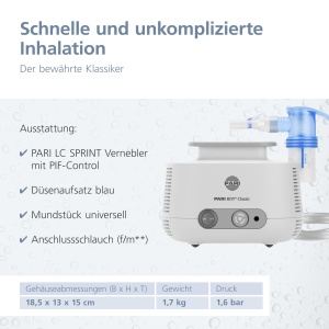 Inhalator PARI BOY Classic pentru adulti si copii, eficient si usor de utilizat - Img 4