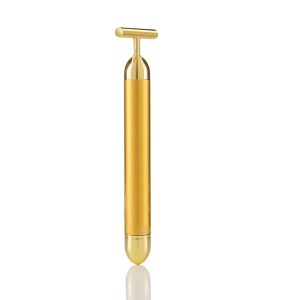 InnovaGoods T-Vibe Aparat de Masaj Facial Anti-Aging 6000 vpm Culoare Aurie Metal